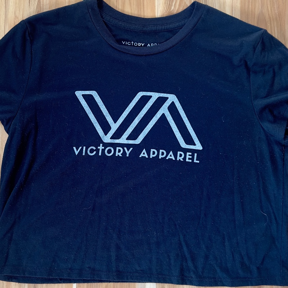 Victory Apparel Black Crop Top